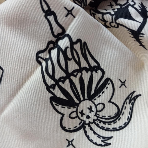 DK kawaii goth creepy cute dbl corset laced top & metal stud skirt set SOLD! - Picture 14 of 15